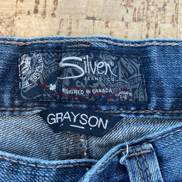 Men’s silver Grayson jeans W30 L32 - Picture 3 of 8